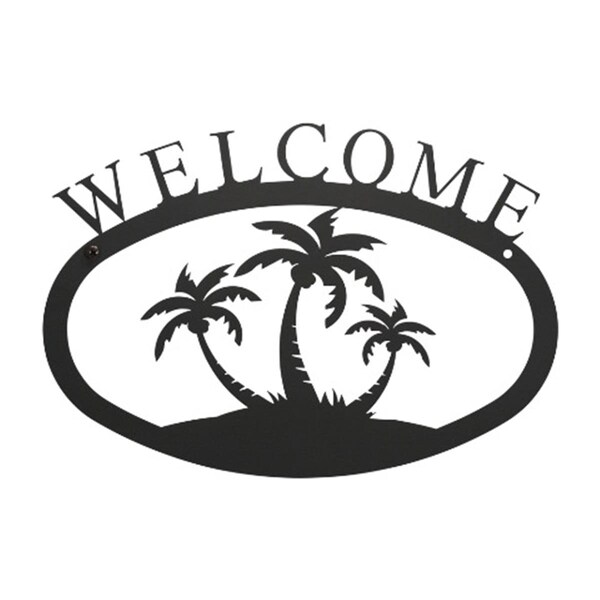 Workstation Small Welcome Sign-Plaque - Palm Trees WO141678 - main